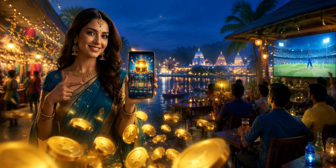A group enjoying IPL cricket betting and promotions on mobile devices in India